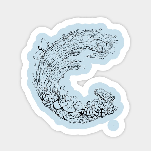 Flower Waves Sticker by Ferrell